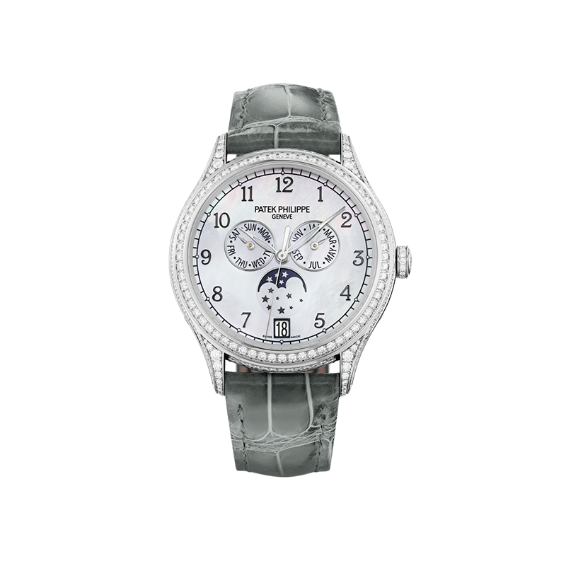 Patek Philippe 4948G Annual Calendar for women in white gold