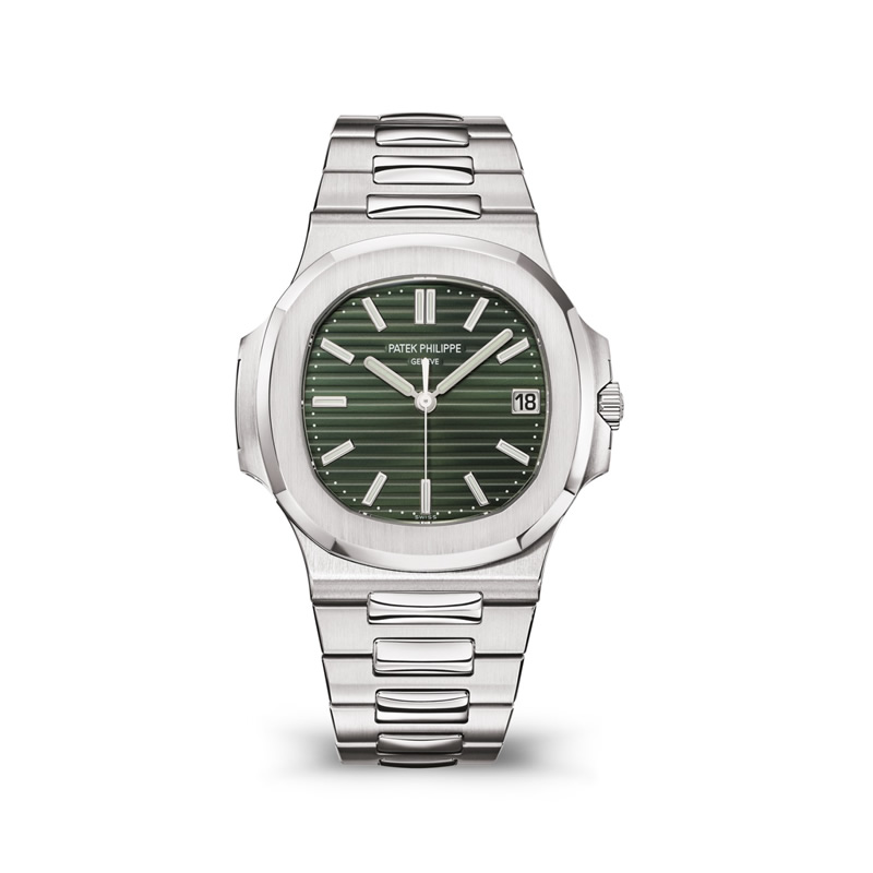 Novelties Watches and Wonders 2021: new Patek Philippe Nautilus in stainless steel with olive green dial