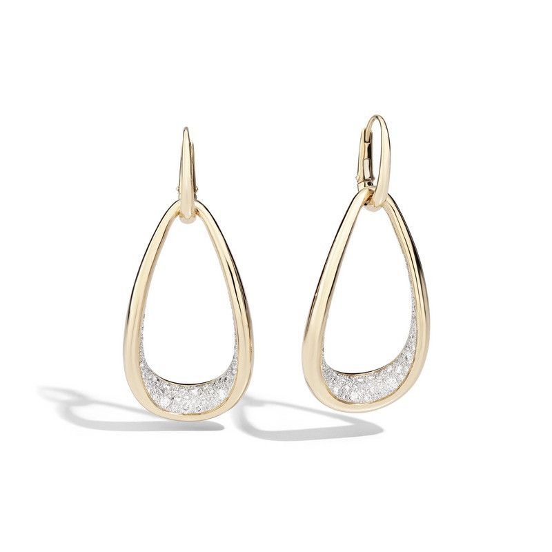 Fantina earrings in rose gold with brilliant-cut diamonds by Pomellato
