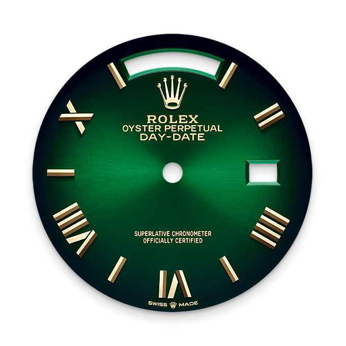 Rolex Day-Date 36, Esfera en verde sombreado