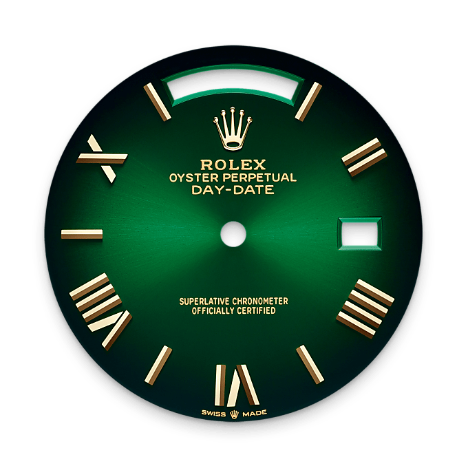 Rolex Day-Date 40, Esfera en verde sombreado