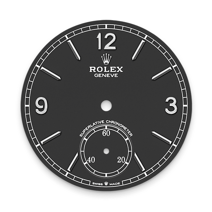 Rolex 1908, Esfera negro intenso