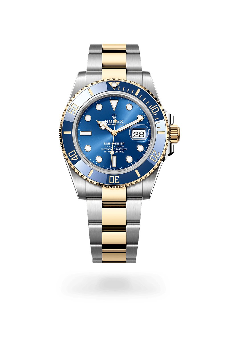 Rolex Submariner Date, Oyster, 41 mm, acero Oystersteel y oro amarillo