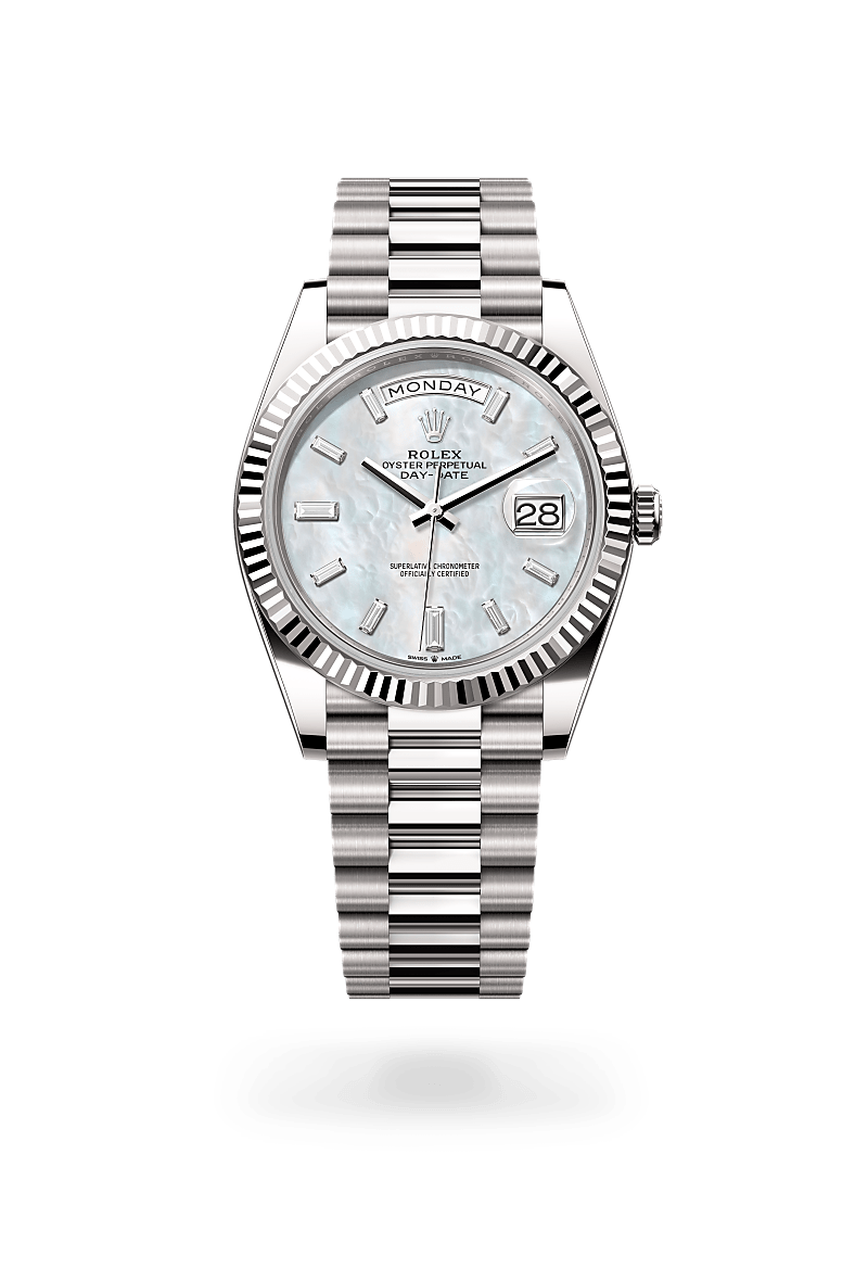 Rolex Day-Date 40, Oyster, 40 mm, white gold