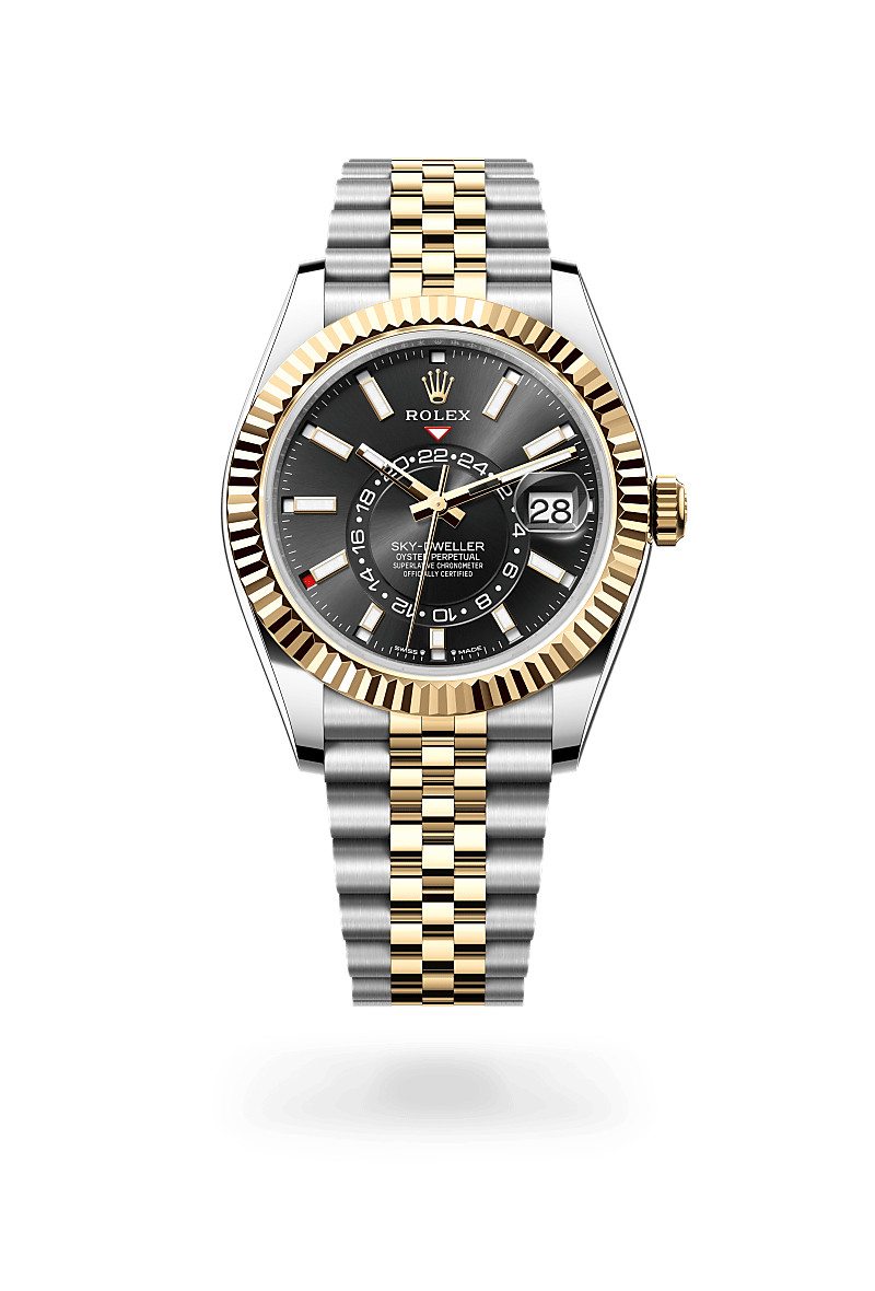 Rolex Sky-Dweller, Oyster, 42 mm, acero Oystersteel y oro amarillo